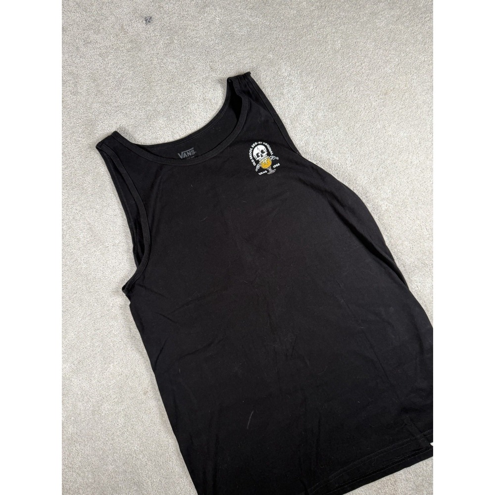 Vans Tank Top Men's M Beer Drinking Skeleton Paradise Muscle Old School Sk8